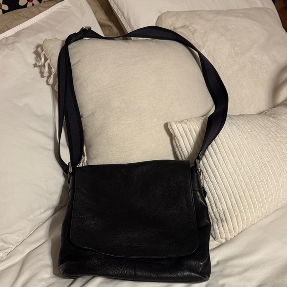 Coach Black Leather Satchel Bag